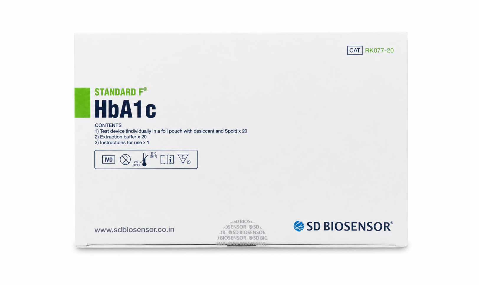 SD HbA1c FIA 20 Test Kit