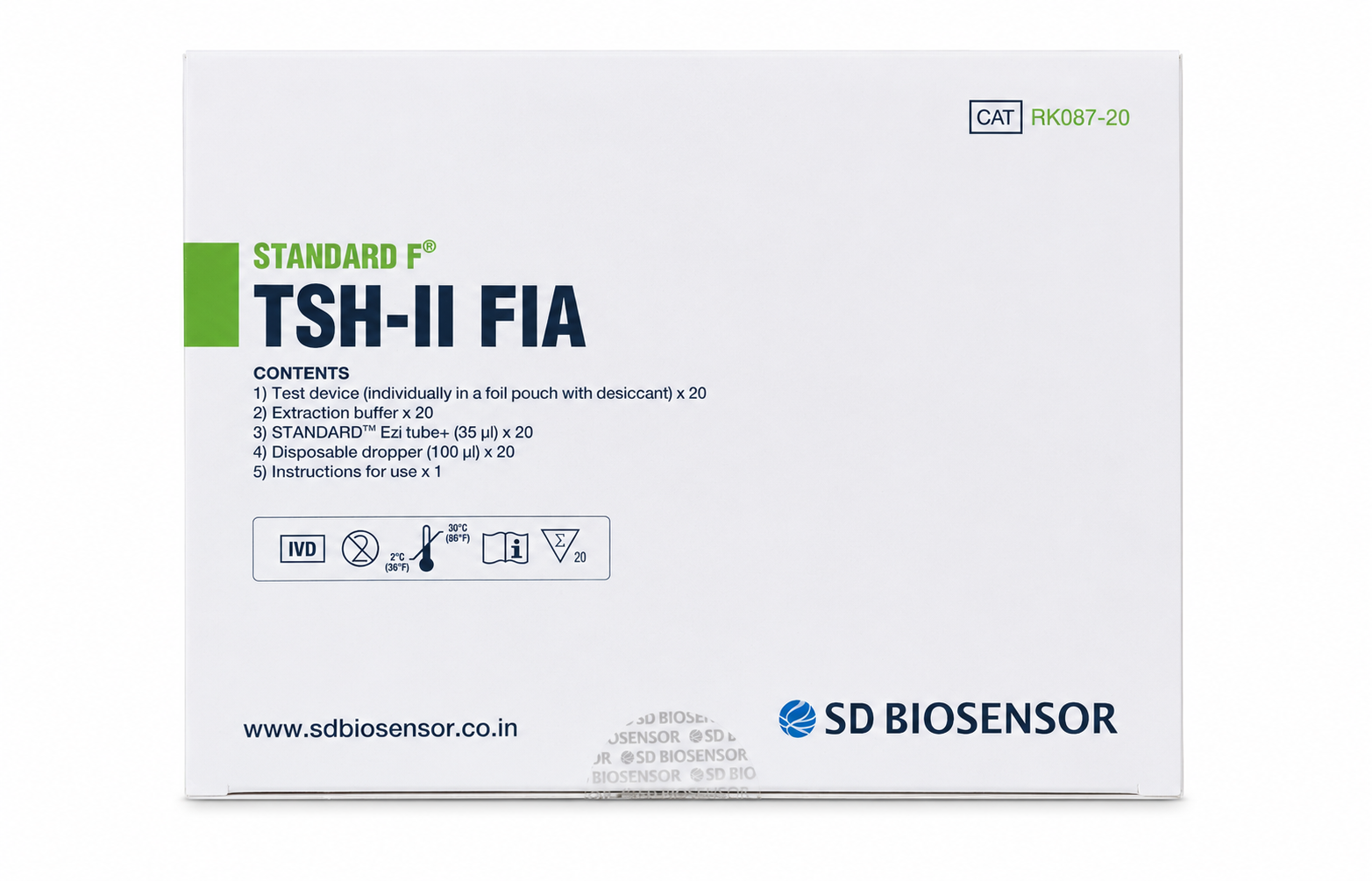 STANDARD F TSH-II FIA 20 Test Kit